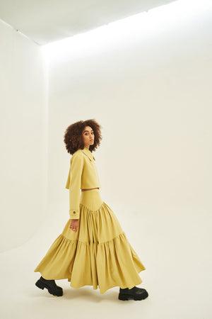 Laila Jacket in Yellow by Abadia 