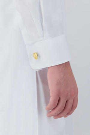 Date Pit Cufflinks in Gold